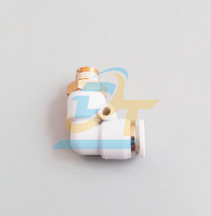 Co nối hơi chữ L phi 8mm - Ren ngo&agrave;i 9.6mm STNC YPL8-01