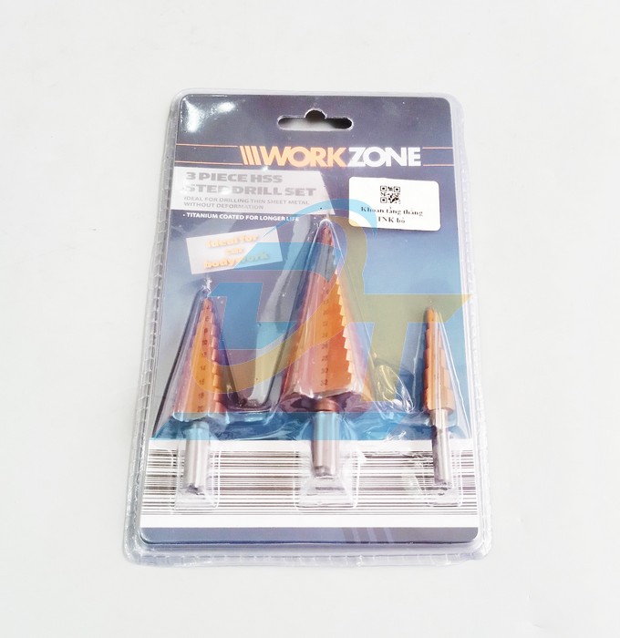 Bộ 3 mũi khoan th&aacute;p bước thẳng HSS phủ titanium 4-32mm