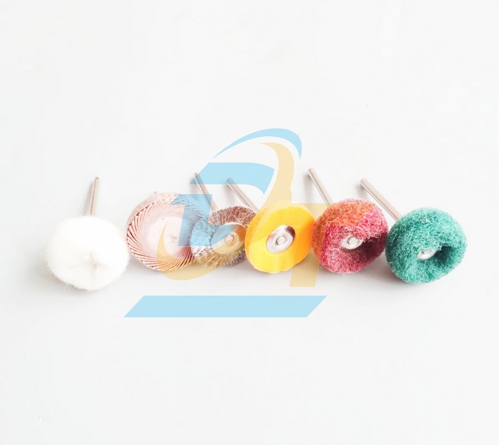 Bộ 6 đầu đ&aacute;nh b&oacute;ng cho m&aacute;y khoan chu&ocirc;i 3mm