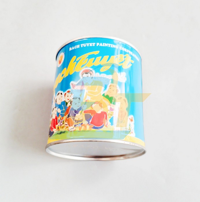 Sơn Alkyd (b&oacute;ng) Bạch Tuyết 0.8kg - M&agrave;u đen 200