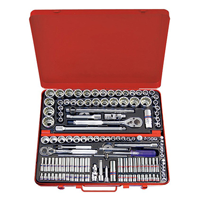 Bộ tu&yacute;p 135 chi tiết 1/2" - 1/4" - 3/8" Kingtony 9033CR