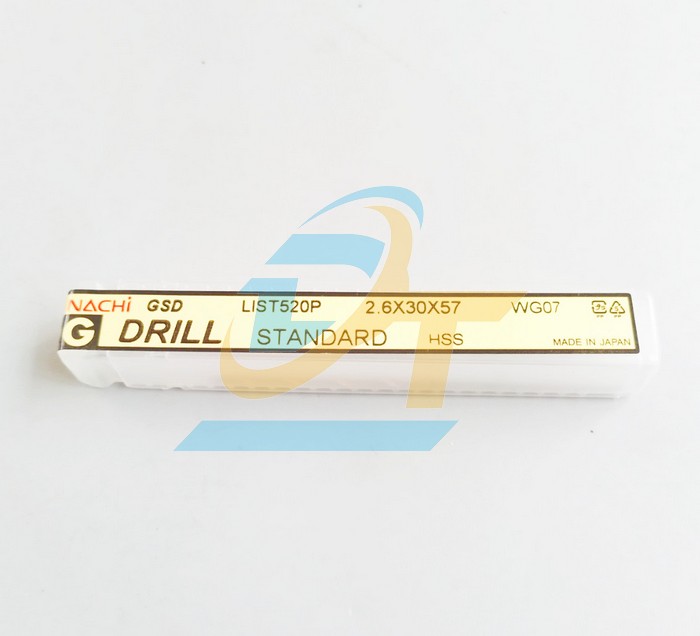 Mũi khoan HSS phủ titan GSD List 520P Nachi 2.6mm