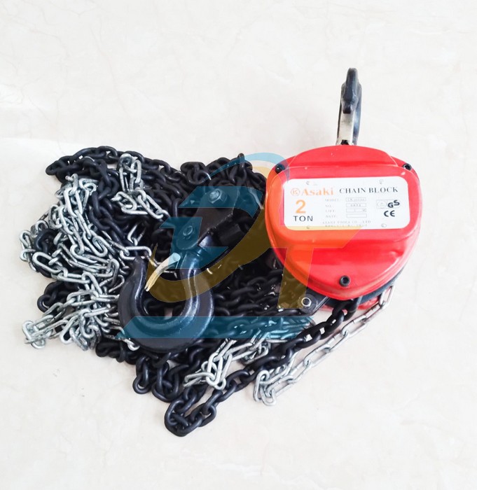 Pa lăng x&iacute;ch k&eacute;o tay 2 tấn 3 m&eacute;t Asaki AK-6834