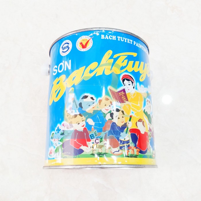 Sơn Alkyd (b&oacute;ng) Bạch Tuyết 2.8kg - M&agrave;u xanh Yamaha 715