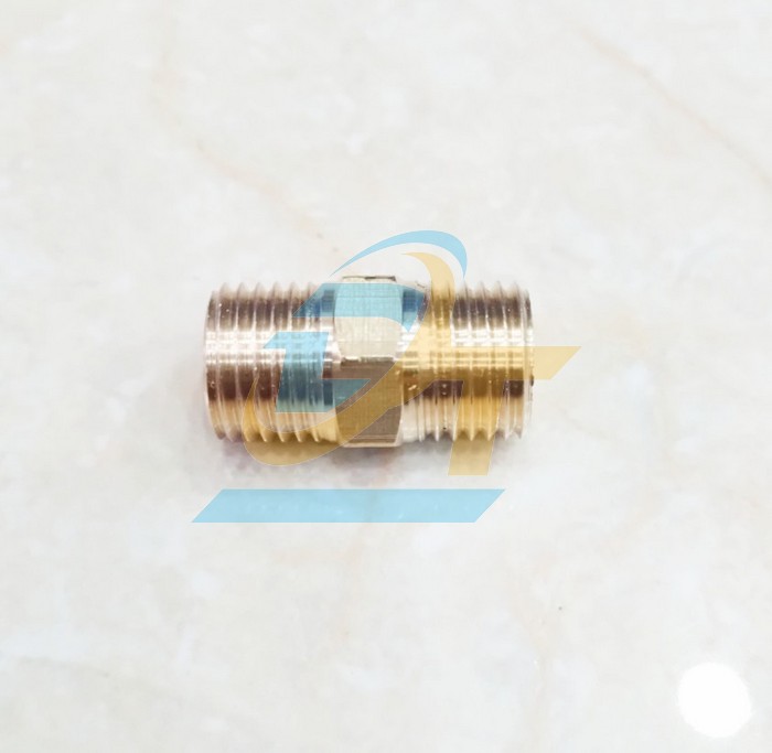 Nối 2 đầu ren ngo&agrave;i (k&eacute;p ren) đồng thau phi 13.8