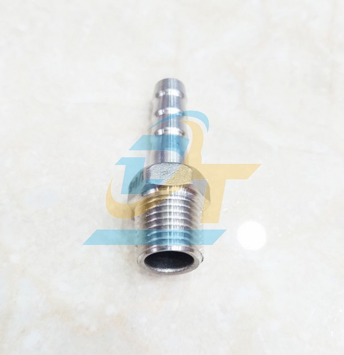 Nối inox 304 ren ngo&agrave;i 13 - đu&ocirc;i chuột 8mm