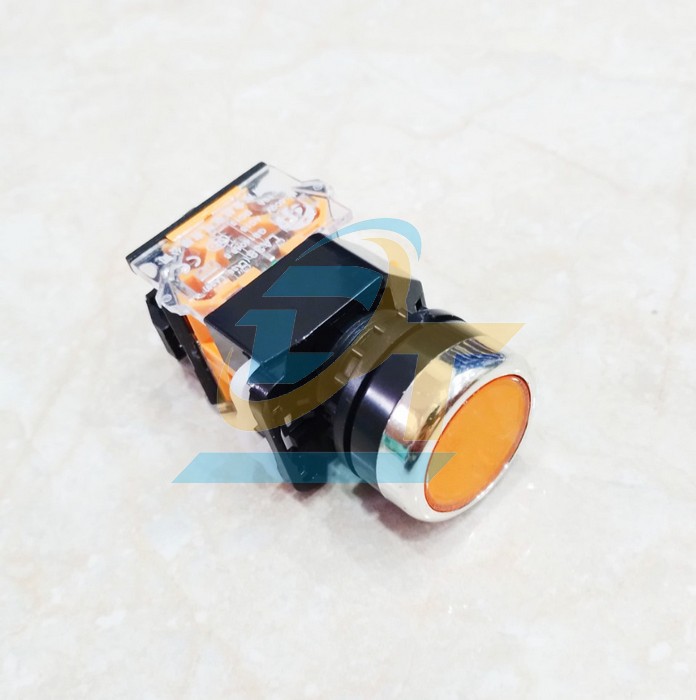 N&uacute;t nhấn giữ phi 22 kh&ocirc;ng đ&egrave;n m&agrave;u v&agrave;ng