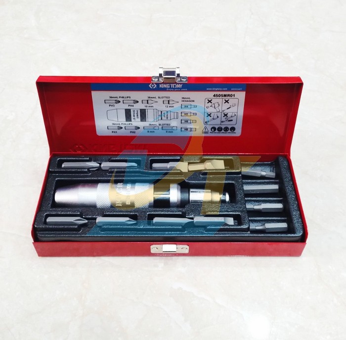 Bộ v&iacute;t đ&oacute;ng 13 chi tiết hệ m&eacute;t Kingtony 4505MR01