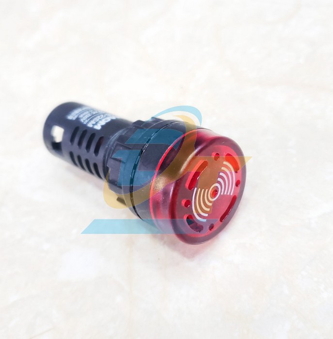 Đ&egrave;n b&aacute;o pha c&oacute; c&ograve;i 220V phi 22 m&agrave;u đỏ AD16-22SM