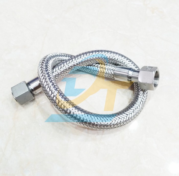 Ống mềm inox 304 1/2"x550mm (Phi 21) nối ren