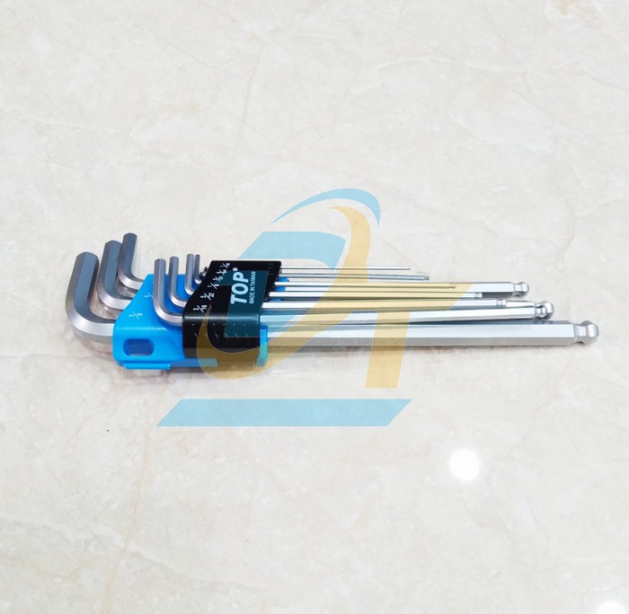 Bộ lục gi&aacute;c đầu bi 9 c&acirc;y hệ inch 1/16-3/8" TOP TW-21009B-WM