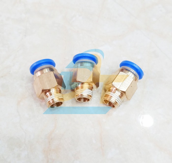 Đầu nối hơi thẳng ren ngo&agrave;i 9.6 ống 8 China PC8-01
