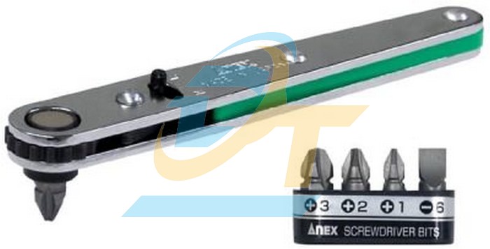 Bộ tay vặn v&agrave; mũi v&iacute;t d&ugrave;ng trong g&oacute;c hẹp No.425-5B Anex