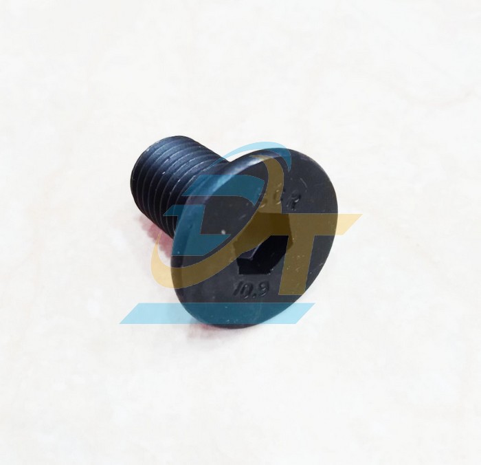 Bulong lục gi&aacute;c ch&igrave;m đầu bằng th&eacute;p đen M16x30
