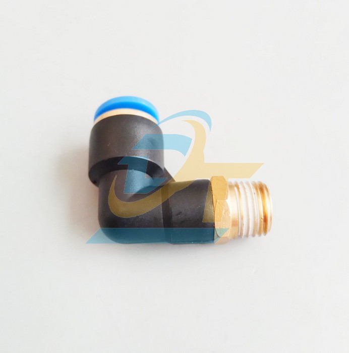 Co nối hơi chữ L phi 6mm - Ren ngo&agrave;i 13mm Suncos PL6-02