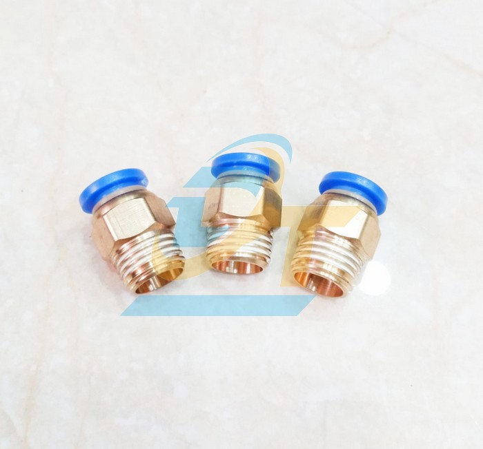 Đầu nối hơi thẳng ren ngo&agrave;i 17 ống 6 China PC6-03