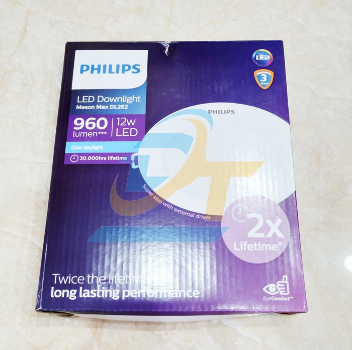 Đ&egrave;n led Downlight &acirc;m trần 12W 6500K Philips DL262 EC RD 150