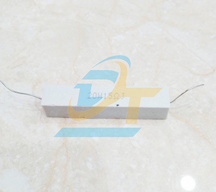 Điện trở sứ ch&acirc;n ngang 20W 15Ohm