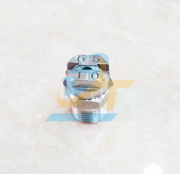 B&eacute;c phun sương inox c&aacute;nh quạt 65 độ 6510 (Ren ngo&agrave;i 13mm, Lỗ 2mm)