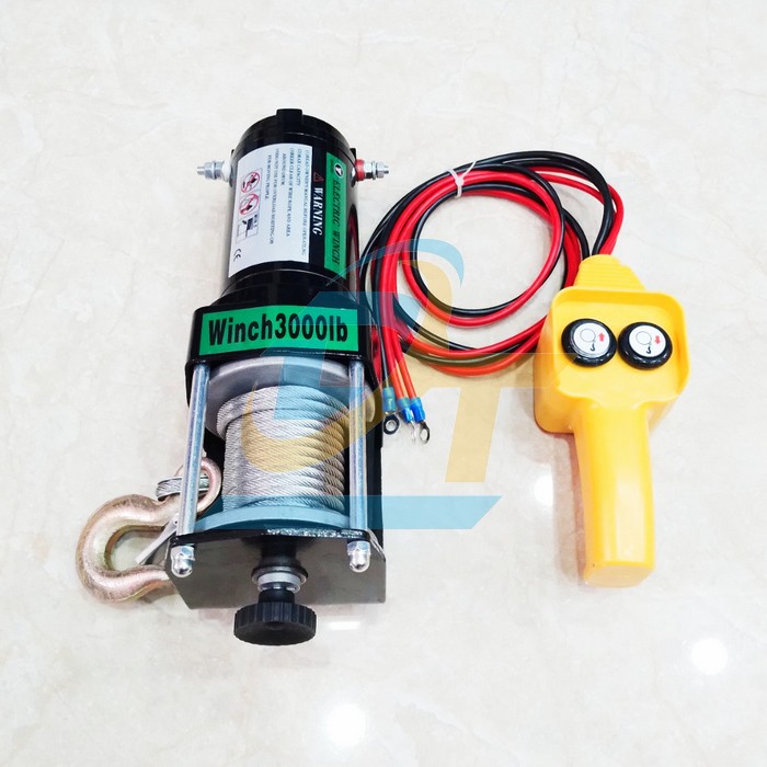 Tời điện d&ugrave;ng ắc quy 3000LBS 12V/24V 1360kg