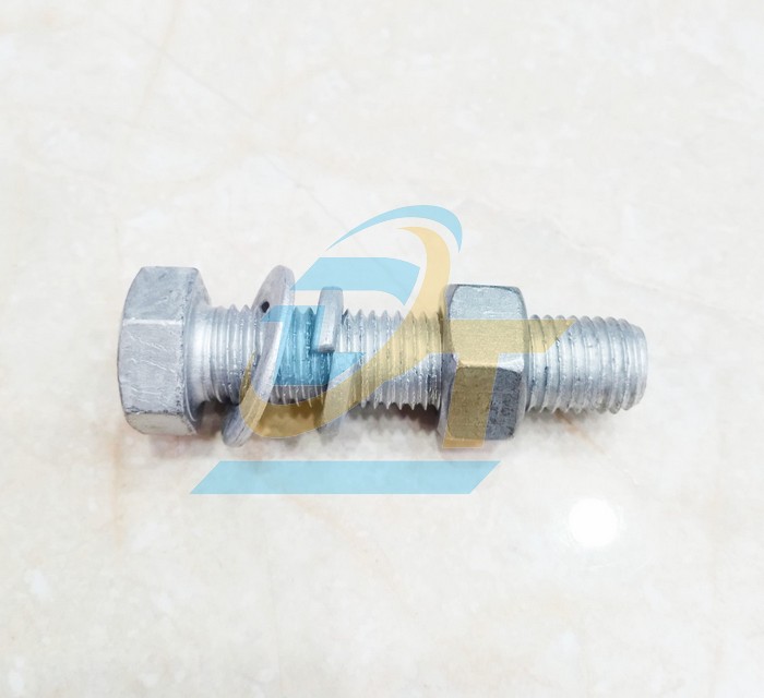 Bulong mạ kẽm nh&uacute;ng n&oacute;ng M16x70 (1 Th&acirc;n, 1 T&aacute;n, 1 LĐP, 1 LĐ v&ecirc;nh)