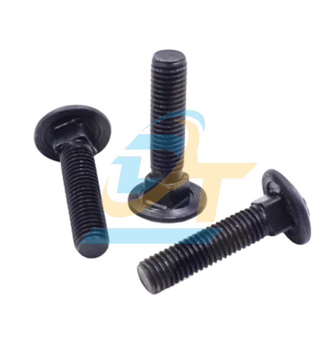 Bulong đầu d&ugrave; cổ vu&ocirc;ng th&eacute;p đen M8x20