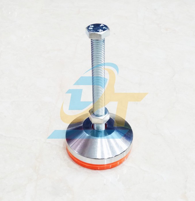 Ch&acirc;n tăng chỉnh chịu lực mạ kẽm M20x150 đế cao su phi 100