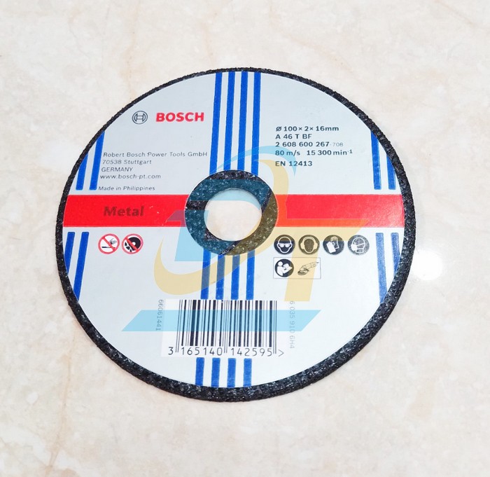 Đ&aacute; cắt sắt 100x2x16mm Bosch 2608600267