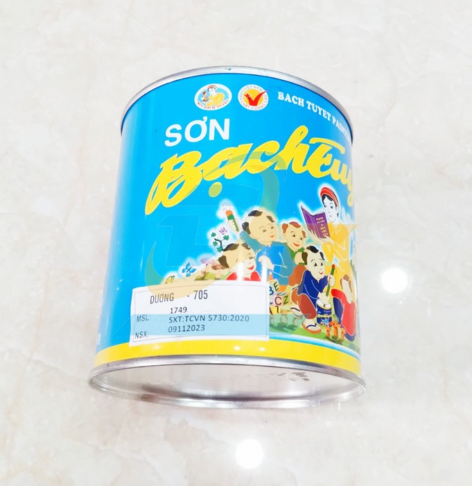 Sơn Alkyd (b&oacute;ng) Bạch Tuyết 0.8kg - M&agrave;u xanh dương 705