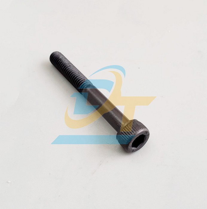 Bulong lục gi&aacute;c ch&igrave;m đầu trụ th&eacute;p đen ren lửng M6x200
