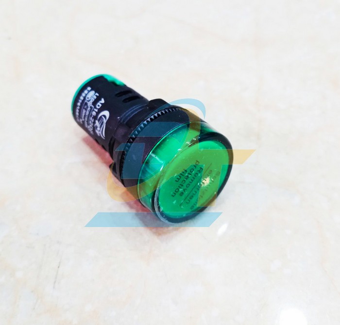 Đ&egrave;n b&aacute;o pha 220V phi 22 m&agrave;u xanh l&aacute; AD16-22DS