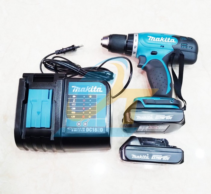 M&aacute;y khoan vặn v&iacute;t d&ugrave;ng pin 18V Makita DDF453SYE (K&egrave;m 2 pin 1.5Ah + 1 Sạc)