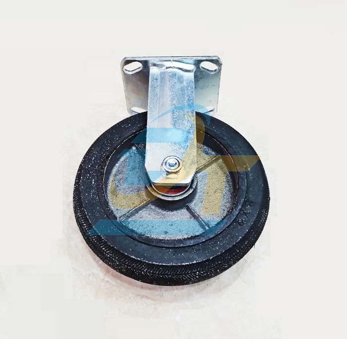 B&aacute;nh xe đẩy cao su 200x50 cố định