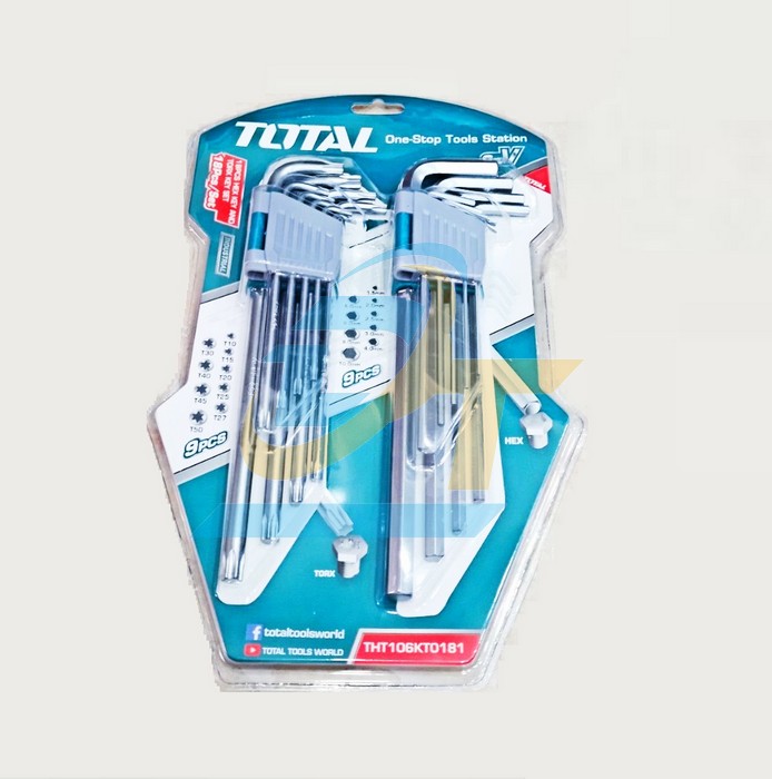 Bộ lục gi&aacute;c bằng v&agrave; lục gi&aacute;c b&ocirc;ng 18 chi tiết Total THT106KT0181
