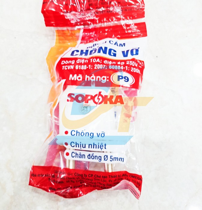Ph&iacute;ch cắm dương ch&acirc;n lớn Sopoka P9