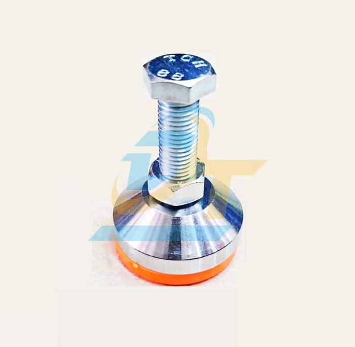 Ch&acirc;n tăng chỉnh chịu lực mạ kẽm M16x80 đế cao su phi 60