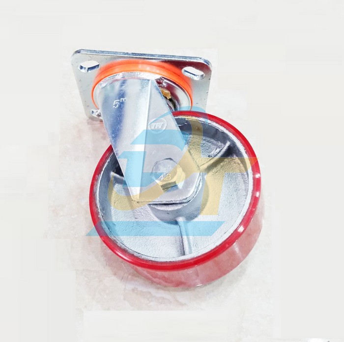 B&aacute;nh xe PU gang phi 200 c&agrave;ng xoay