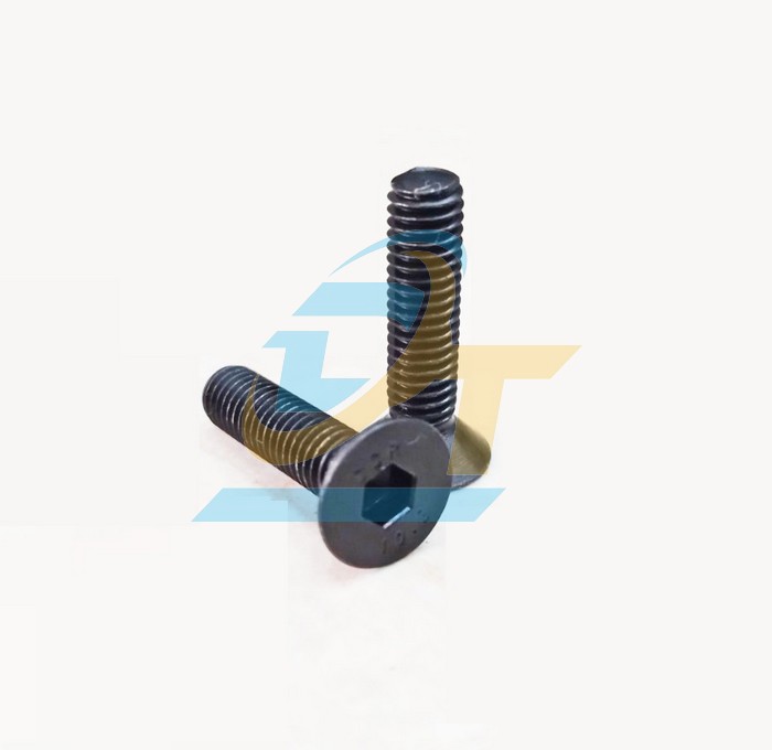Bulong lục gi&aacute;c ch&igrave;m đầu bằng th&eacute;p đen M6x25