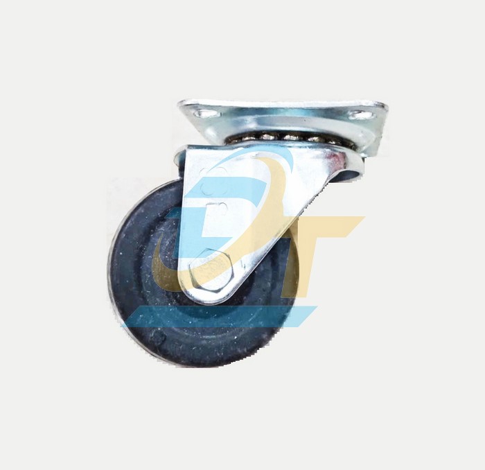 B&aacute;nh xe đẩy cao su 50x21 c&agrave;ng xoay