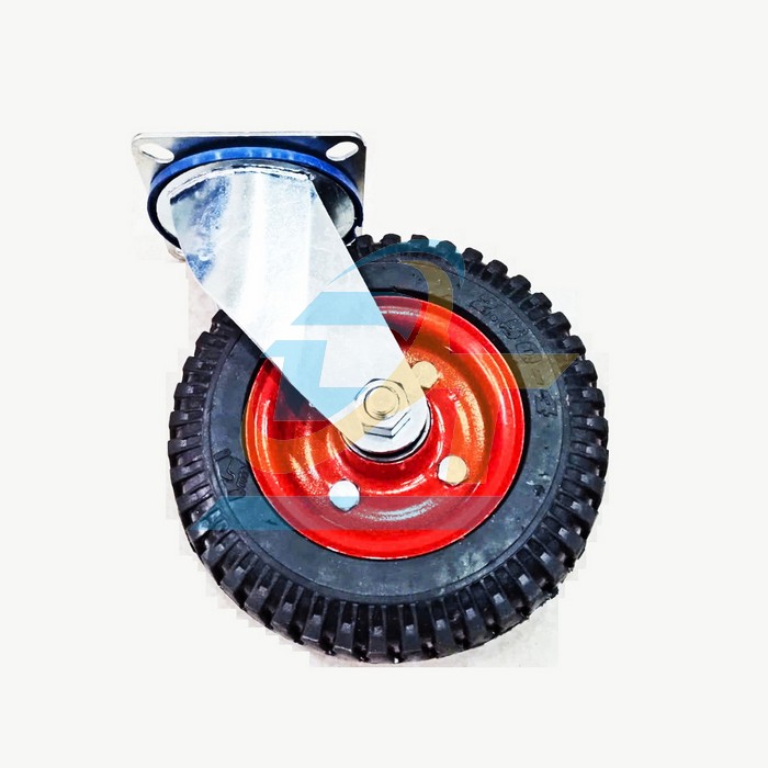 B&aacute;nh xe đẩy cao su m&acirc;m sắt 200x50 c&agrave;ng xoay