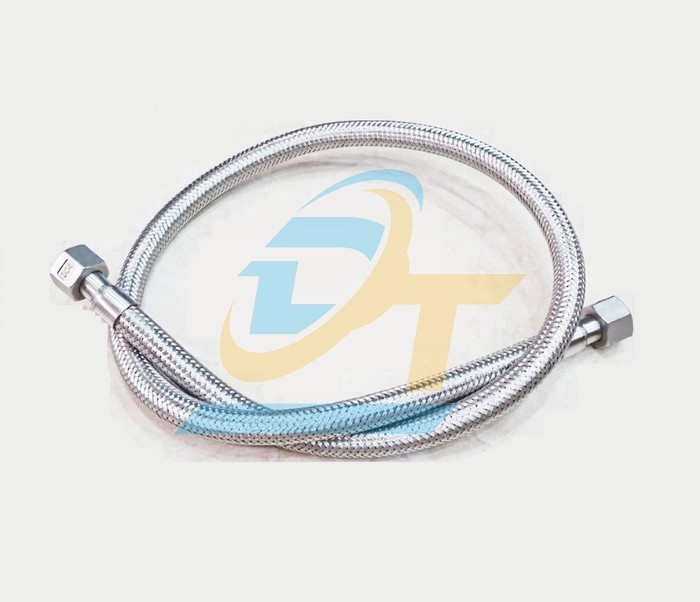 Ống mềm inox 304 1/2"x1200mm (Phi 21) nối ren