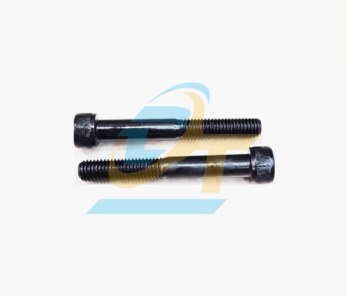 Bulong lục gi&aacute;c ch&igrave;m đầu trụ th&eacute;p đen ren lửng M8x60