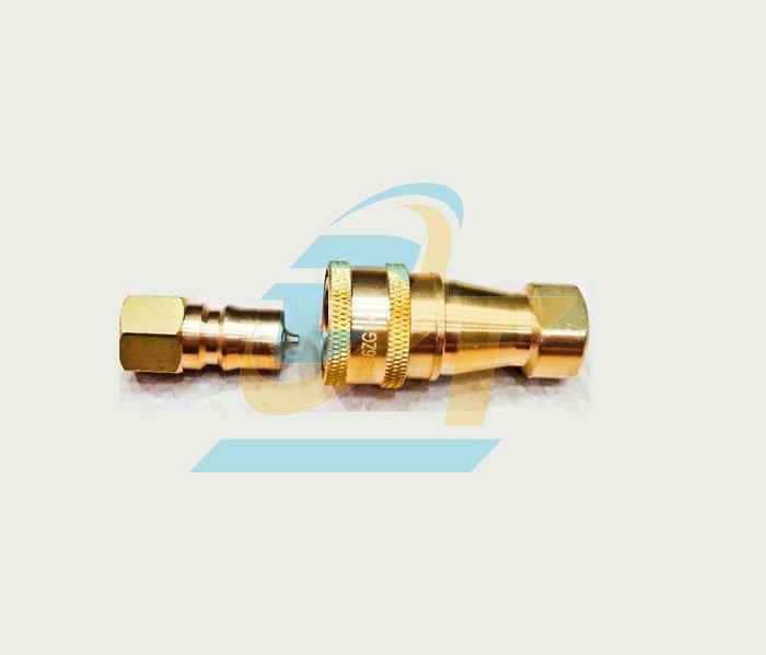 Khớp nối nhanh thủy lực đồng thau KZD 1/4" - 13mm (Đực - C&aacute;i)