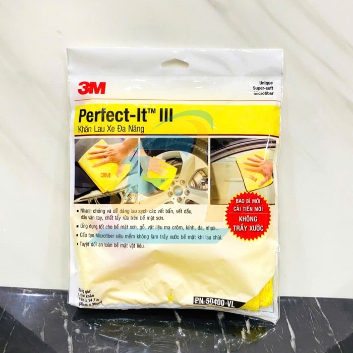 Khăn lau xe đa năng 3M Perfect-It Super Soft Microfiber PN50400 32x36cm  3M | Gi&aacute; rẻ nhất - C&ocirc;ng Ty TNHH Thương Mại Dịch Vụ Đạt T&acirc;m