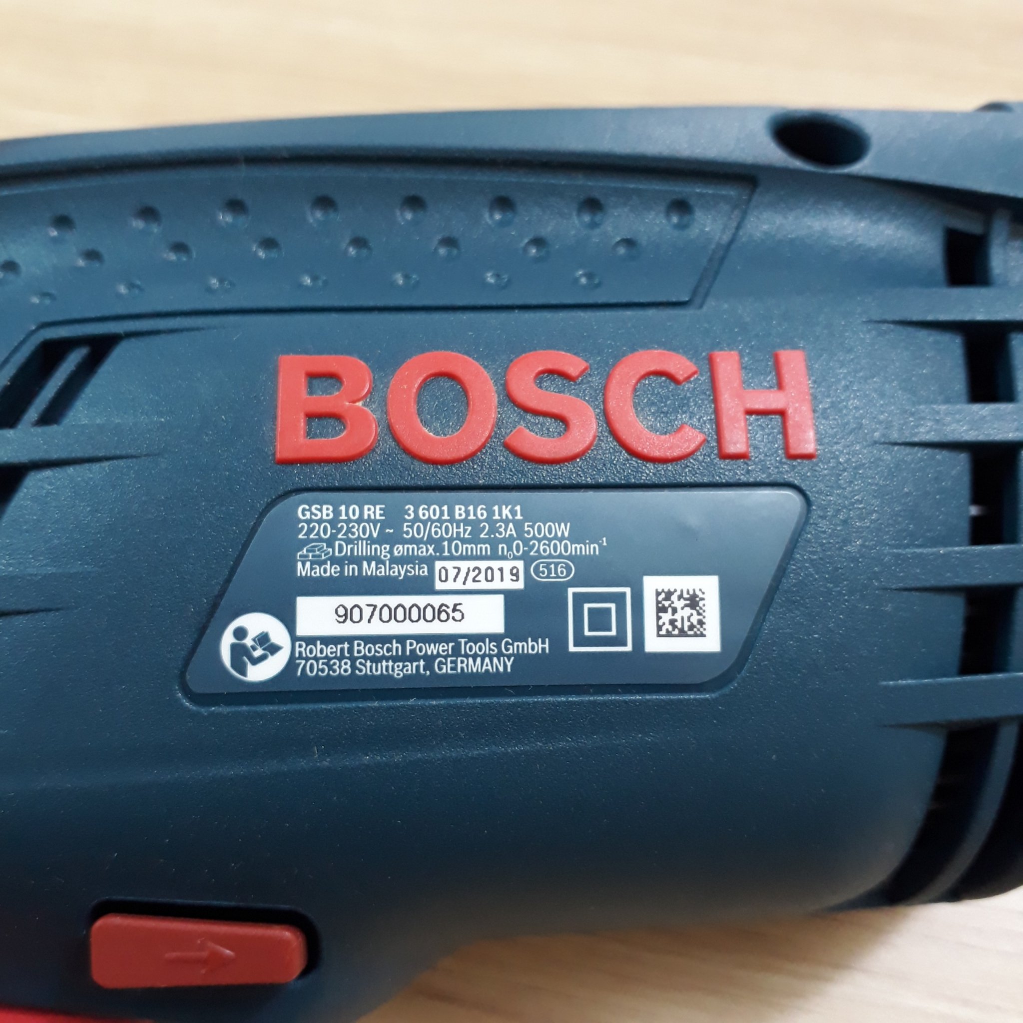M&aacute;y khoan động lực 500W Bosch GSB 10 RE GSB10RE Bosch | Gi&aacute; rẻ nhất - C&ocirc;ng Ty TNHH Thương Mại Dịch Vụ Đạt T&acirc;m