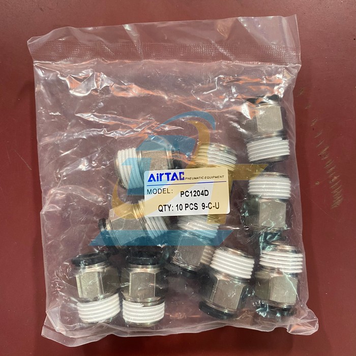 Đầu nối hơi thẳng ren ngo&agrave;i 21 ống 12 Airtac PC1204D PC 12-04 AT Airtac | Gi&aacute; rẻ nhất - C&ocirc;ng Ty TNHH Thương Mại Dịch Vụ Đạt T&acirc;m