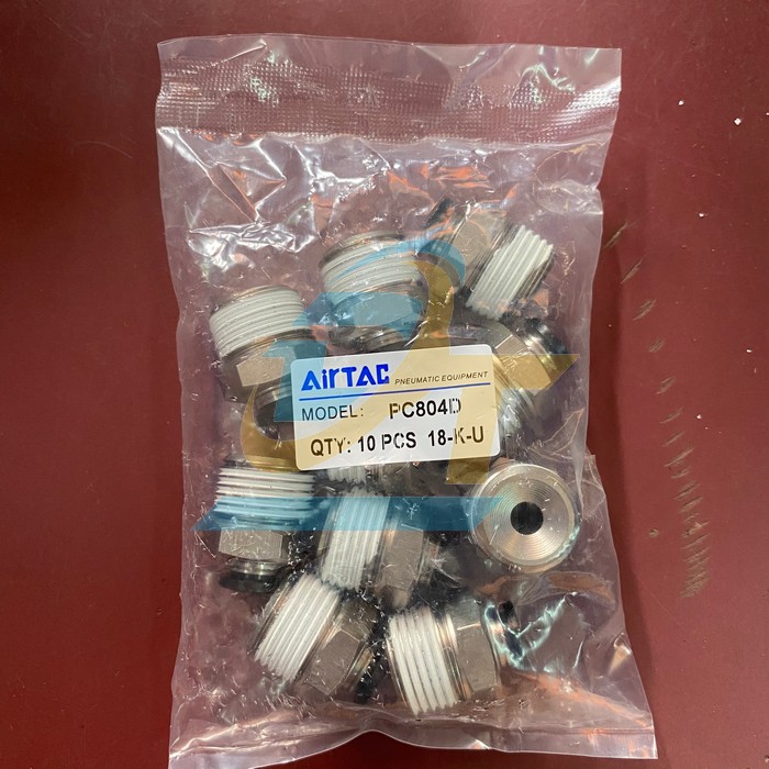 Đầu nối hơi thẳng ren ngo&agrave;i 21 ống 8 Airtac PC804D PC804D Airtac | Gi&aacute; rẻ nhất - C&ocirc;ng Ty TNHH Thương Mại Dịch Vụ Đạt T&acirc;m