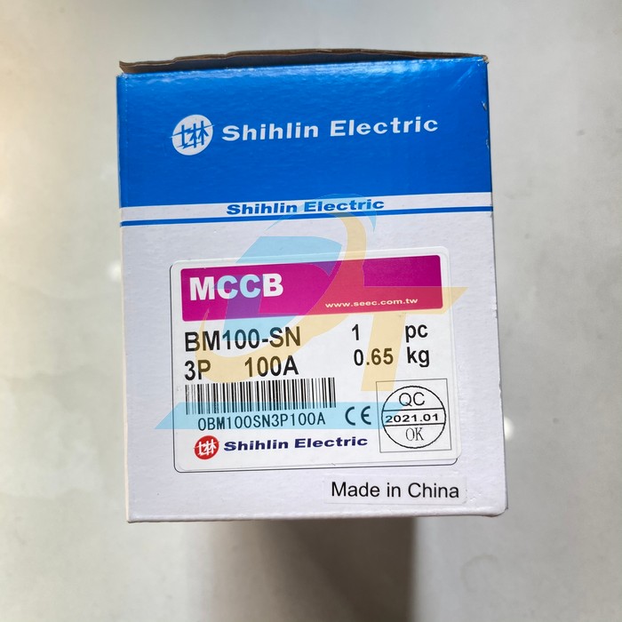 Cầu dao tự động (MCCB) 3P 100A BM-100SN 15KA Shihlin BM100-MN Shihlin | Gi&aacute; rẻ nhất - C&ocirc;ng Ty TNHH Thương Mại Dịch Vụ Đạt T&acirc;m