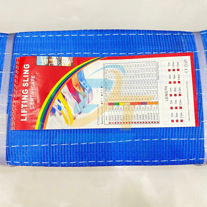 C&aacute;p vải cẩu h&agrave;ng 8 tấn x 6m bản 200mm m&agrave;u xanh China  China | Gi&aacute; rẻ nhất - C&ocirc;ng Ty TNHH Thương Mại Dịch Vụ Đạt T&acirc;m