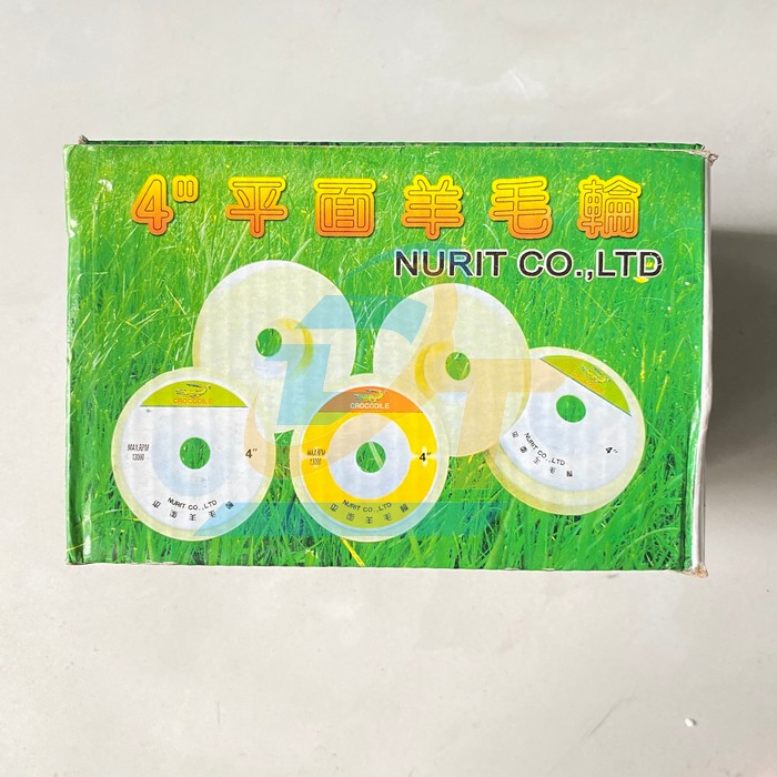 Nỉ trắng đ&aacute;nh b&oacute;ng 4"/100mm Nurit (loại mỏng)  Nurit | Gi&aacute; rẻ nhất - C&ocirc;ng Ty TNHH Thương Mại Dịch Vụ Đạt T&acirc;m